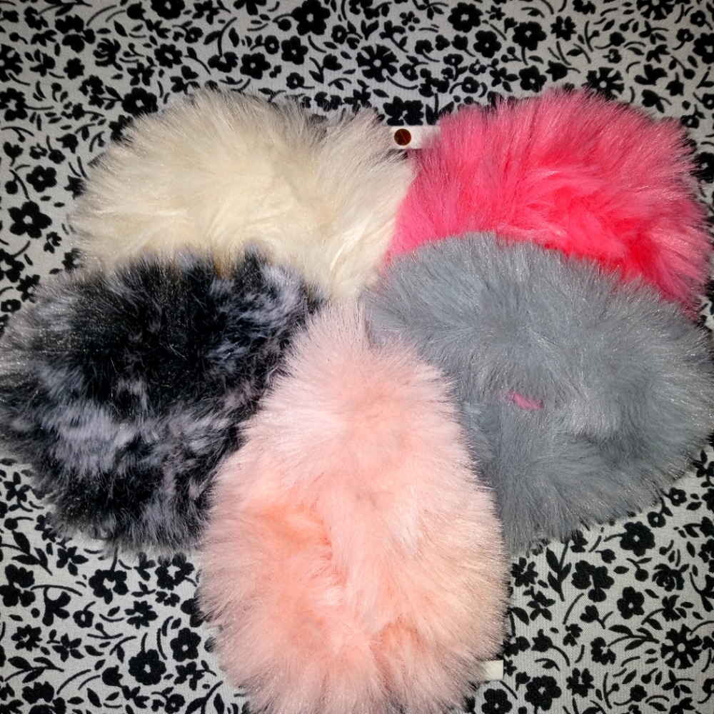Fuzzy hair ties